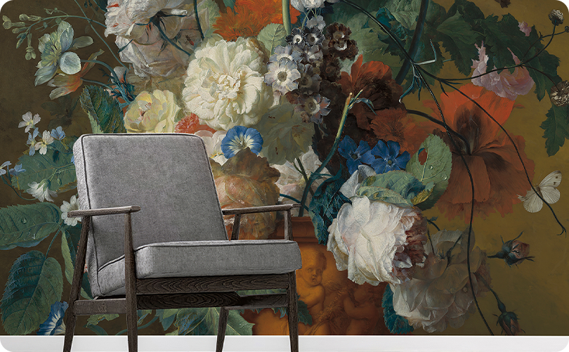 Floral Renaissance Symphony Wallpaper Mural